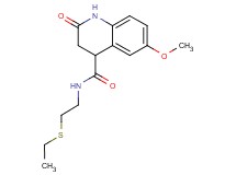 N-[2-(ethylthio)ethyl]-6-methoxy-2-oxo-1,2,3,4-tetrahydro-4-quinolinecarboxamide