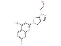 2-[5-(7-chloro-4-methylquinolin-2-yl)-5,6-dihydropyrrolo[3,4-c]pyrazol-1(4H)-yl]ethanol