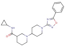 N-cyclopropyl-1'-(5-phenyl-1,2,4-oxadiazol-3-yl)-1,4'-bipiperidine-3-carboxamide