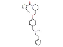 N-methyl-N-[4-({1-[(3-methyl-2-thienyl)carbonyl]-3-piperidinyl}methoxy)benzyl]-2-phenylethanamine