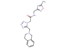2-[5-(3,4-dihydroisoquinolin-2(1H)-ylmethyl)-1H-tetrazol-1-yl]-N-[(5-methyl-1,2,4-oxadiazol-3-yl)methyl]acetamide