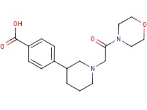 4-[1-(2-morpholin-4-yl-2-oxoethyl)piperidin-3-yl]benzoic acid