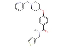 N-methyl-4-{[1-(2-pyridinylmethyl)-4-piperidinyl]oxy}-N-(3-thienylmethyl)benzamide