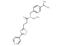 N-ethyl-N-(4-isopropylbenzyl)-3-(3-pyridin-4-yl-1,2,4-oxadiazol-5-yl)propanamide