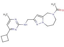 N-[(5-acetyl-5,6,7,8-tetrahydro-4H-pyrazolo[1,5-a][1,4]diazepin-2-yl)methyl]-4-cyclobutyl-6-methylpyrimidin-2-amine
