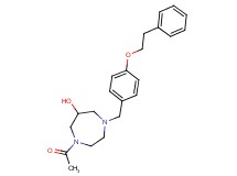 1-acetyl-4-[4-(2-phenylethoxy)benzyl]-1,4-diazepan-6-ol