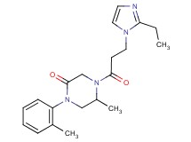 4-[3-(2-ethyl-1H-imidazol-1-yl)propanoyl]-5-methyl-1-(2-methylphenyl)-2-piperazinone