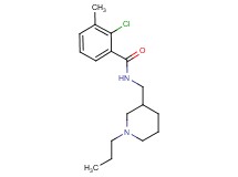 2-chloro-3-methyl-N-[(1-propylpiperidin-3-yl)methyl]benzamide