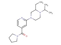 2-ethyl-1-isopropyl-4-[4-(1-pyrrolidinylcarbonyl)-2-pyridinyl]piperazine