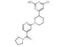 2-methyl-6-{1-[4-(1-pyrrolidinylcarbonyl)-2-pyridinyl]-3-piperidinyl}-4-pyrimidinol