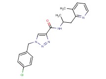1-(4-chlorobenzyl)-N-[1-methyl-2-(3-methyl-2-pyridinyl)ethyl]-1H-1,2,3-triazole-4-carboxamide