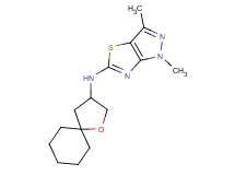 1,3-dimethyl-N-1-oxaspiro[4.5]dec-3-yl-1H-pyrazolo[3,4-d][1,3]thiazol-5-amine