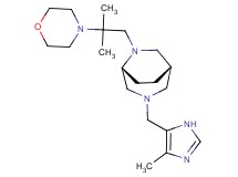 (1S*,5R*)-3-[(4-methyl-1H-imidazol-5-yl)methyl]-6-[2-methyl-2-(4-morpholinyl)propyl]-3,6-diazabicyclo[3.2.2]nonane
