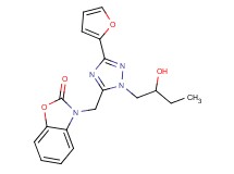 3-{[3-(2-furyl)-1-(2-hydroxybutyl)-1H-1,2,4-triazol-5-yl]methyl}-1,3-benzoxazol-2(3H)-one