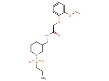 2-(2-methoxyphenoxy)-N-{[1-(propylsulfonyl)-3-piperidinyl]methyl}acetamide