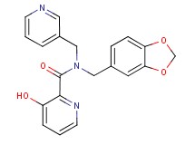 N-(1,3-benzodioxol-5-ylmethyl)-3-hydroxy-N-(pyridin-3-ylmethyl)pyridine-2-carboxamide