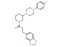 1-{1-[3-(1,3-benzodioxol-5-yl)propanoyl]-3-piperidinyl}-4-(4-fluorophenyl)piperazine