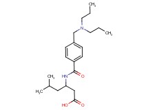 3-({4-[(dipropylamino)methyl]benzoyl}amino)-5-methylhexanoic acid
