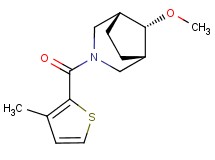(8-syn)-8-methoxy-3-[(3-methyl-2-thienyl)carbonyl]-3-azabicyclo[3.2.1]octane