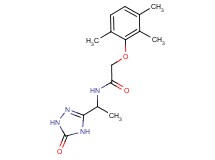 N-[1-(5-oxo-4,5-dihydro-1H-1,2,4-triazol-3-yl)ethyl]-2-(2,3,6-trimethylphenoxy)acetamide