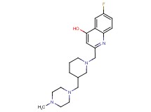 6-fluoro-2-({3-[(4-methylpiperazin-1-yl)methyl]piperidin-1-yl}methyl)quinolin-4-ol