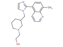 2-(3-{[2-(8-methylquinolin-5-yl)-1H-imidazol-1-yl]methyl}piperidin-1-yl)ethanol