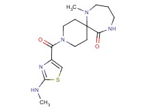 7-methyl-3-{[2-(methylamino)-1,3-thiazol-4-yl]carbonyl}-3,7,11-triazaspiro[5.6]dodecan-12-one