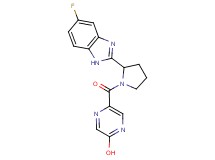 5-{[2-(5-fluoro-1H-benzimidazol-2-yl)-1-pyrrolidinyl]carbonyl}-2-pyrazinol