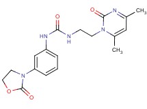 N-[2-(4,6-dimethyl-2-oxopyrimidin-1(2H)-yl)ethyl]-N'-[3-(2-oxo-1,3-oxazolidin-3-yl)phenyl]urea