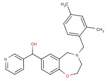 [4-(2,4-dimethylbenzyl)-2,3,4,5-tetrahydro-1,4-benzoxazepin-7-yl](3-pyridinyl)methanol
