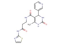 6-methyl-2-oxo-N-[3-oxo-3-(1,3-thiazol-2-ylamino)propyl]-4-pyridin-3-yl-1,2,3,4-tetrahydropyrimidine-5-carboxamide