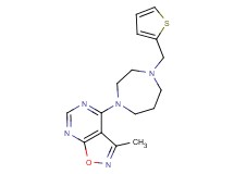 3-methyl-4-[4-(2-thienylmethyl)-1,4-diazepan-1-yl]isoxazolo[5,4-d]pyrimidine