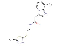 2-(8-methylimidazo[1,2-a]pyridin-3-yl)-N-{2-[(5-methyl-1,3,4-thiadiazol-2-yl)thio]ethyl}acetamide