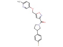 5-[(3-{[3-(4-fluorophenyl)-1-pyrrolidinyl]carbonyl}-5-isoxazolyl)methoxy]-2-methylpyridine