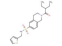 2-(2-ethylbutanoyl)-N-(2-thienylmethyl)-1,2,3,4-tetrahydroisoquinoline-6-sulfonamide