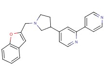 4-[1-(1-benzofuran-2-ylmethyl)pyrrolidin-3-yl]-2,4'-bipyridine