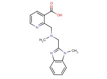 2-({methyl[(1-methyl-1H-benzimidazol-2-yl)methyl]amino}methyl)nicotinic acid