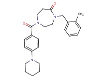 4-(2-methylbenzyl)-1-[4-(1-piperidinyl)benzoyl]-1,4-diazepan-5-one