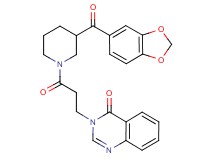 3-{3-[3-(1,3-benzodioxol-5-ylcarbonyl)-1-piperidinyl]-3-oxopropyl}-4(3H)-quinazolinone