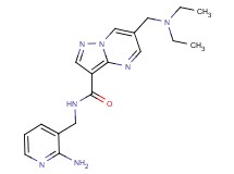 N-[(2-aminopyridin-3-yl)methyl]-6-[(diethylamino)methyl]pyrazolo[1,5-a]pyrimidine-3-carboxamide