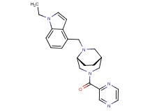 (1R*,5R*)-6-[(1-ethyl-1H-indol-4-yl)methyl]-3-(2-pyrazinylcarbonyl)-3,6-diazabicyclo[3.2.2]nonane
