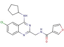 N-{[6-chloro-4-(cyclopentylamino)-2-quinazolinyl]methyl}-3-furamide