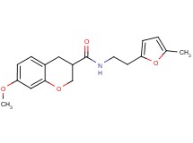 7-methoxy-N-[2-(5-methyl-2-furyl)ethyl]chromane-3-carboxamide
