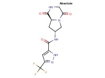 N-[(7R,8aS)-1,4-dioxooctahydropyrrolo[1,2-a]pyrazin-7-yl]-3-(trifluoromethyl)-1H-pyrazole-5-carboxamide