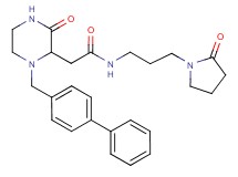 2-[1-(4-biphenylylmethyl)-3-oxo-2-piperazinyl]-N-[3-(2-oxo-1-pyrrolidinyl)propyl]acetamide