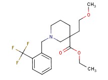 ethyl 3-(2-methoxyethyl)-1-[2-(trifluoromethyl)benzyl]-3-piperidinecarboxylate