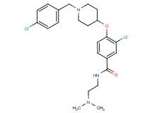 3-chloro-4-{[1-(4-chlorobenzyl)-4-piperidinyl]oxy}-N-[2-(dimethylamino)ethyl]benzamide
