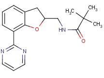 2,2-dimethyl-N-{[7-(2-pyrimidinyl)-2,3-dihydro-1-benzofuran-2-yl]methyl}propanamide