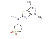 N-(1,1-dioxidotetrahydro-3-thienyl)-N,1,3-trimethyl-1H-pyrazolo[3,4-d][1,3]thiazol-5-amine