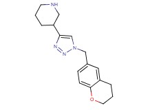 3-[1-(3,4-dihydro-2H-chromen-6-ylmethyl)-1H-1,2,3-triazol-4-yl]piperidine hydrochloride